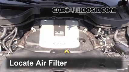 2013 Infiniti FX37 3.7L V6 Air Filter (Engine) Check